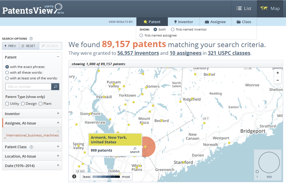 Patentsview-result-on-map