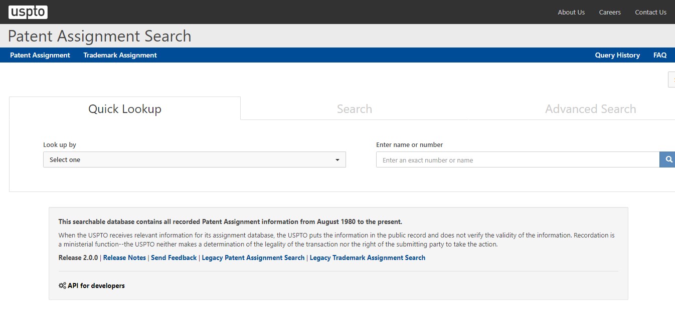 uspto web patent databases