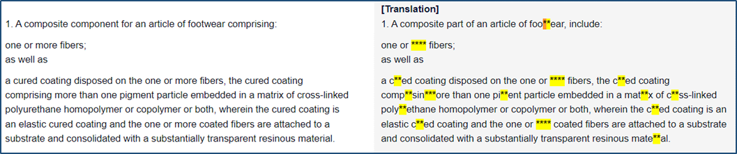 Manual data cleaning and validation for patent translation