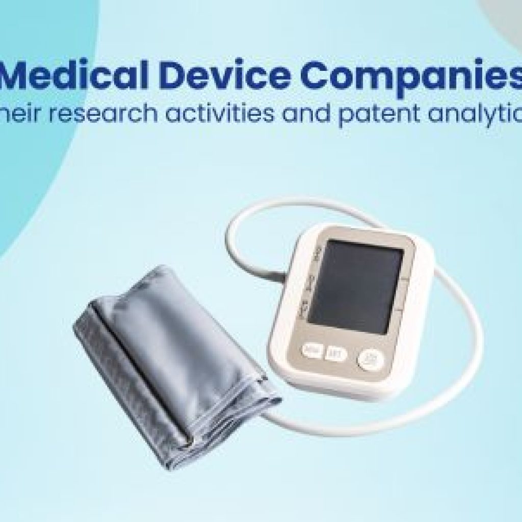 Medical Device Companies Their research activities and patent analytics