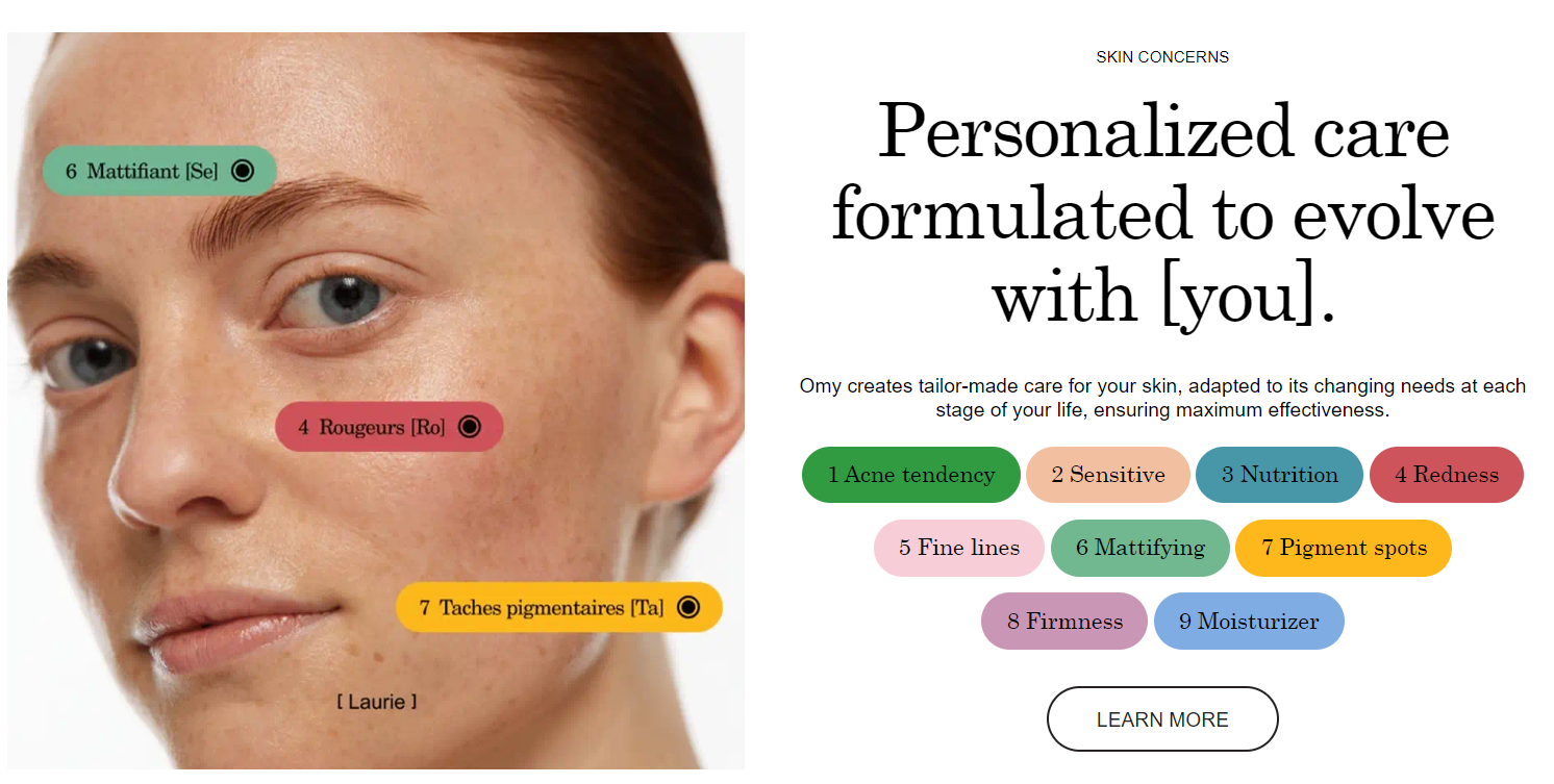 Omy Laboratoires' Personalized Skincare AI Technology